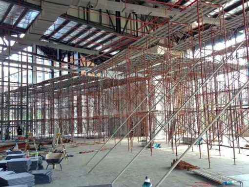Scaffolding for Plaster Ceiling